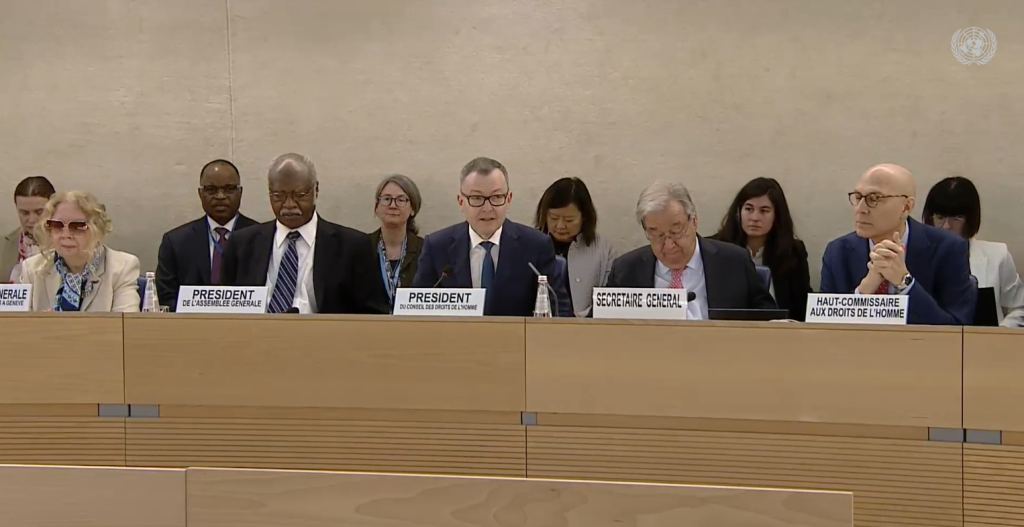 Opening of the 58th Regular Session of the Human Rights Council and ...